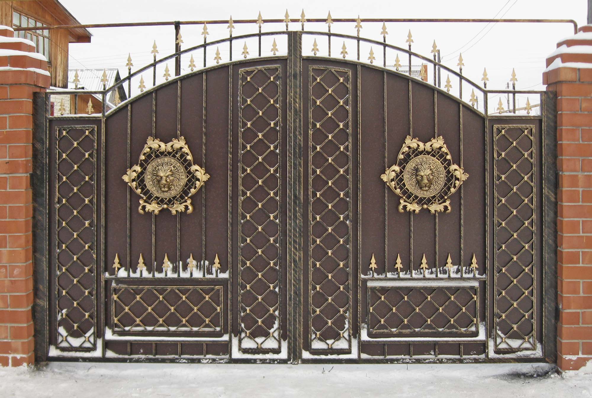 Ворота кованые интеграл